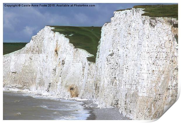   Seven Sisters From Birling Gap Print by Carole-Anne Fooks