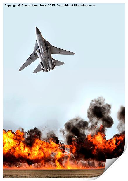  F111 with Fire Print by Carole-Anne Fooks