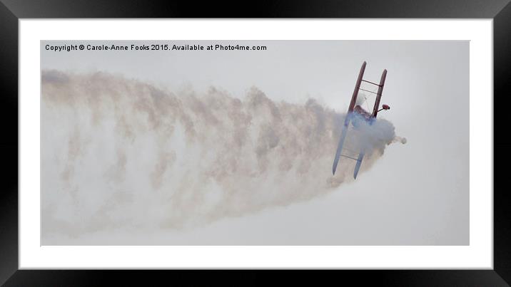 Aerobatics with Chris Sperou Framed Mounted Print by Carole-Anne Fooks