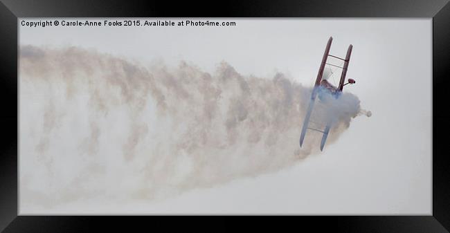 Aerobatics with Chris Sperou Framed Print by Carole-Anne Fooks