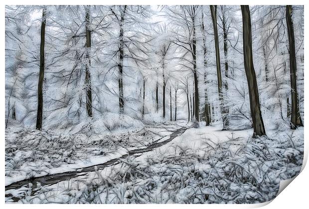  Winter Wonderland - Digital Art Print by Ceri Jones