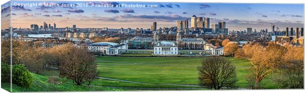  London City Skyline Greenwich Canvas Print by K7 Photography