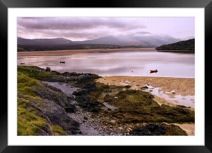  Kyle of Durness Peace and Calm Framed Mounted Print by Jacqi Elmslie