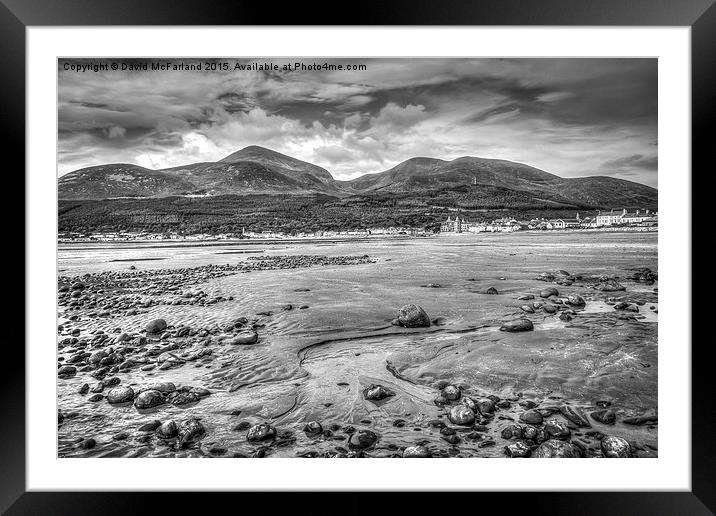  Sweep down to the sea Framed Mounted Print by David McFarland