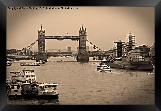 London Bridge Framed Print by Zena Clothier