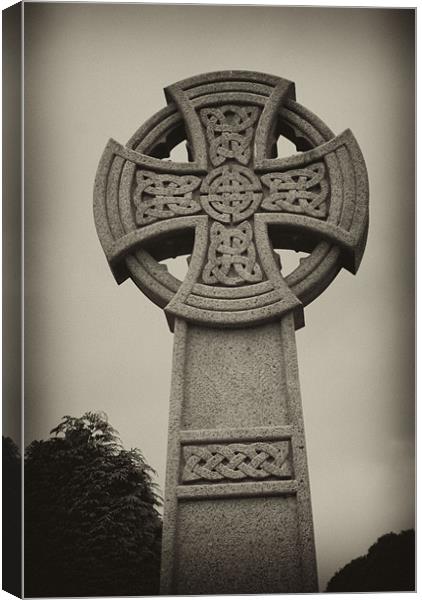 Stone Cross Canvas Print by Dave Windsor