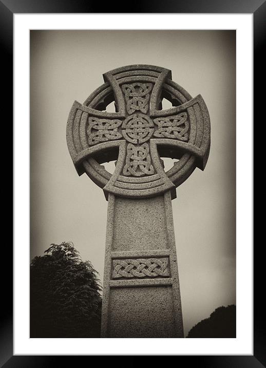 Stone Cross Framed Mounted Print by Dave Windsor