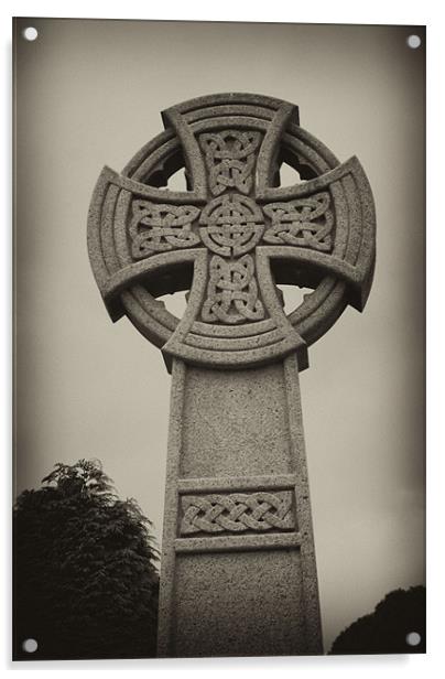 Stone Cross Acrylic by Dave Windsor