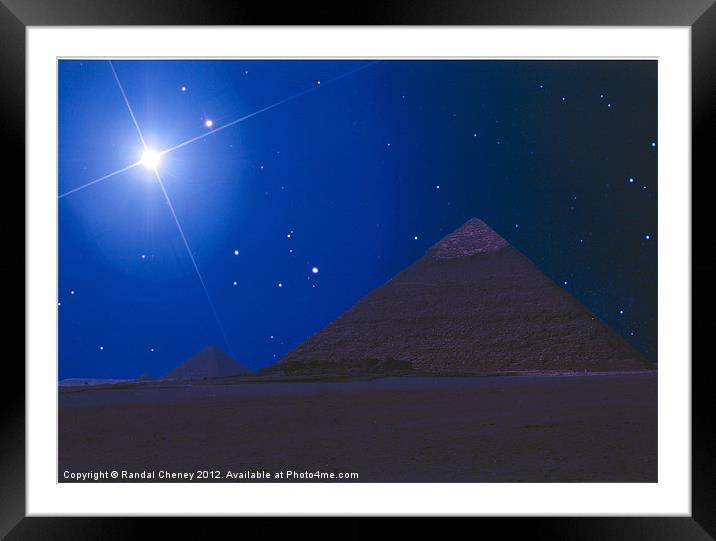 The Star of David Framed Mounted Print by Randal Cheney