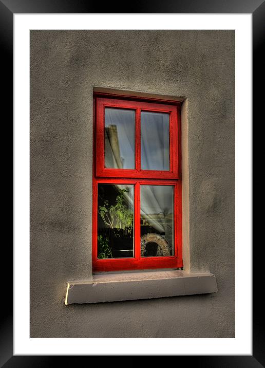 Cottage window Framed Mounted Print by Andreas Hartmann