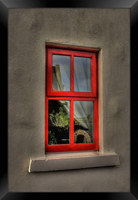 Cottage window Framed Print by Andreas Hartmann