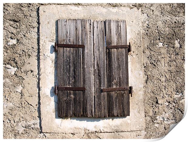 old window Print by Leonardo Lokas