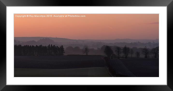  Dawn Over Fife Framed Mounted Print by Roy Macintyre
