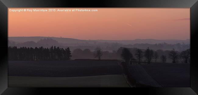  Dawn Over Fife Framed Print by Roy Macintyre