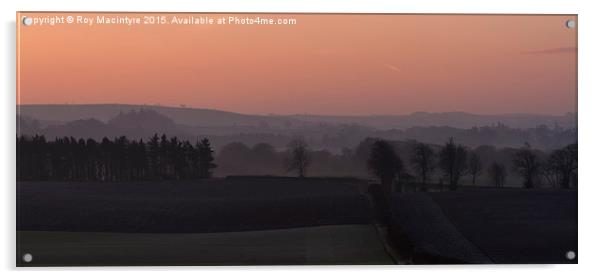  Dawn Over Fife Acrylic by Roy Macintyre