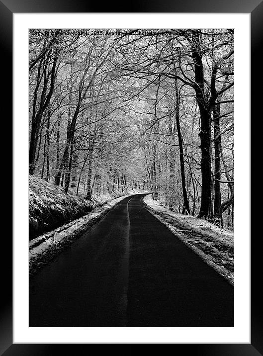  The Road to Winter Framed Mounted Print by Andy Mather