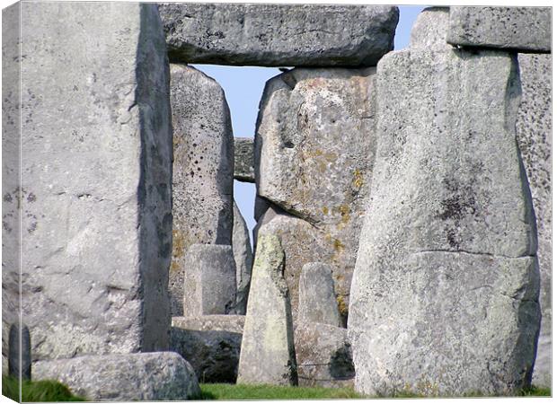 Center of Stonehenge Canvas Print by Mary Lane