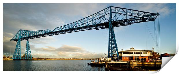 The Transporter Bridge Panoramic Print by Dave Hudspeth Landscape Photography