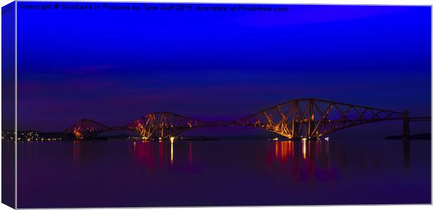  Forth Rail Bridge Scotland Canvas Print by Tylie Duff Photo Art