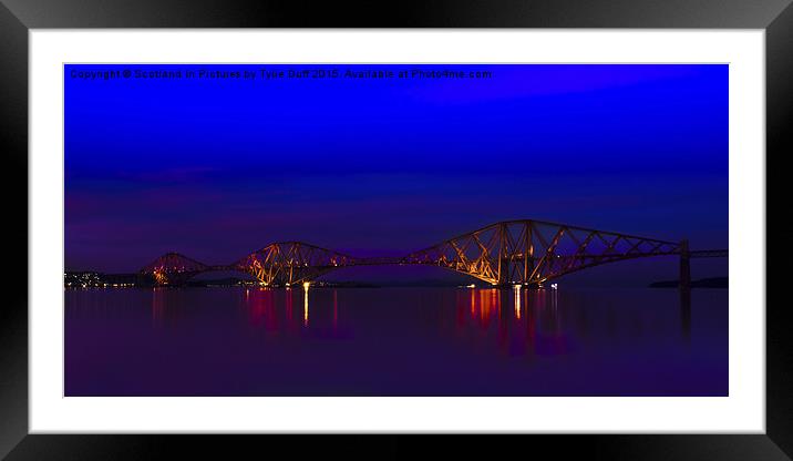  Forth Rail Bridge Scotland Framed Mounted Print by Tylie Duff Photo Art