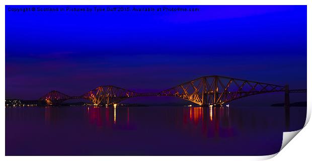  Forth Rail Bridge Scotland Print by Tylie Duff Photo Art