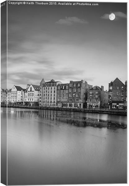 The Shore Leith Canvas Print by Keith Thorburn EFIAP/b