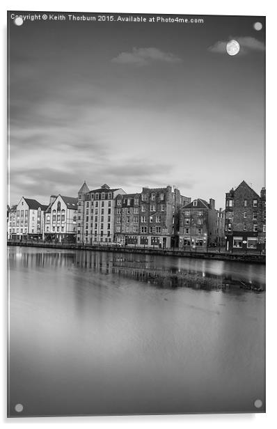The Shore Leith Acrylic by Keith Thorburn EFIAP/b