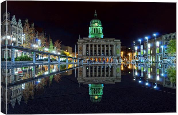  The Mirrored Square Canvas Print by Steve Cole