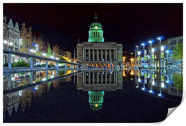  The Mirrored Square Print by Steve Cole