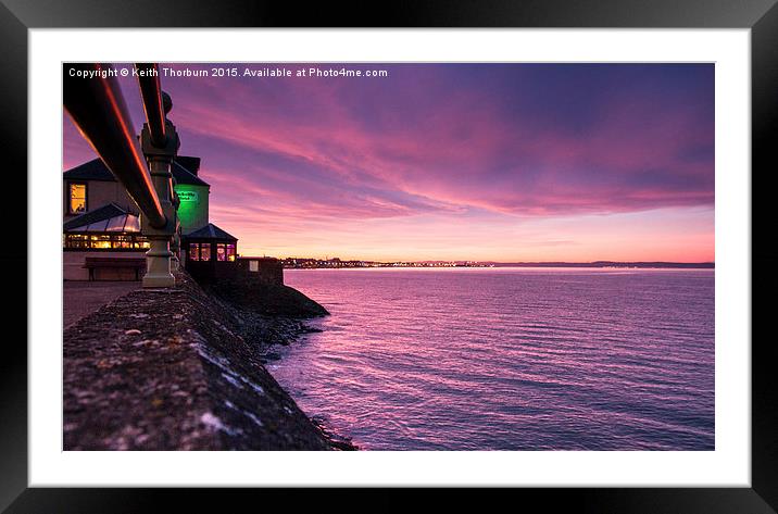 Joppa Sunset Framed Mounted Print by Keith Thorburn EFIAP/b