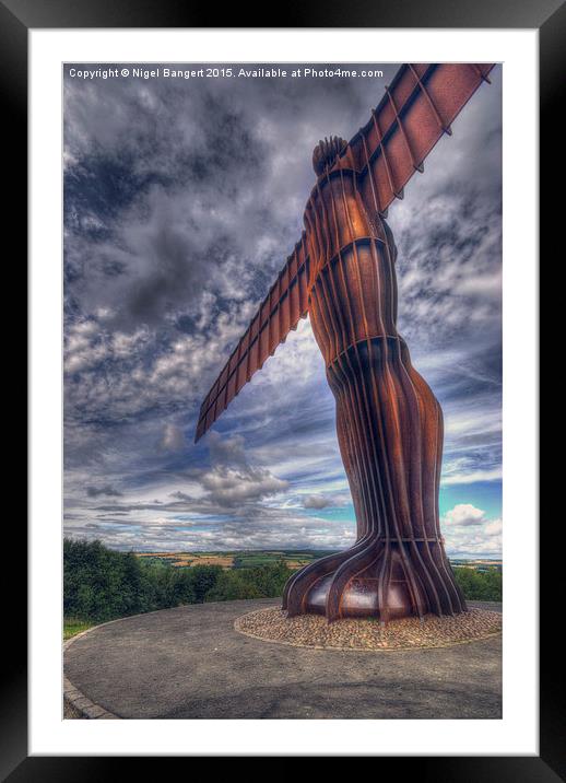  Angel of the North Framed Mounted Print by Nigel Bangert