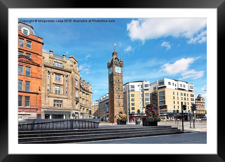 Glasgow  Cross with a view on Toolboth Framed Mounted Print by Malgorzata Larys
