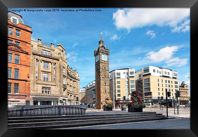 Glasgow  Cross with a view on Toolboth Framed Print by Malgorzata Larys