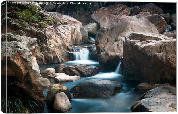  Ba Ho Waterfall, Vietnam Canvas Print by Rich Wiltshire