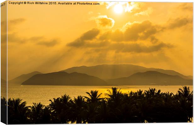  Sunrise View From Hotel, Nha Trang Canvas Print by Rich Wiltshire