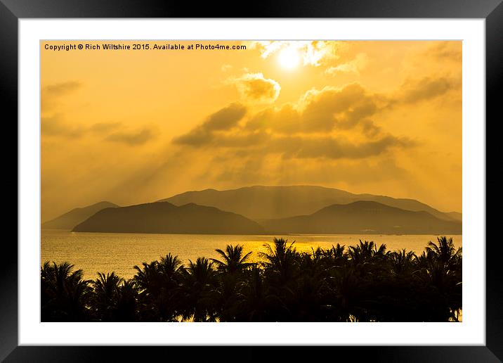  Sunrise View From Hotel, Nha Trang Framed Mounted Print by Rich Wiltshire