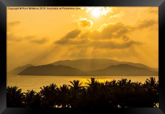  Sunrise View From Hotel, Nha Trang Framed Print by Rich Wiltshire