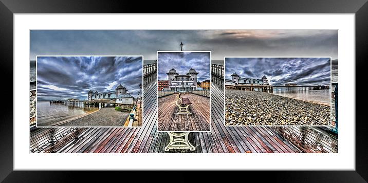 Penarth Pier Triptych Framed Mounted Print by Steve Purnell