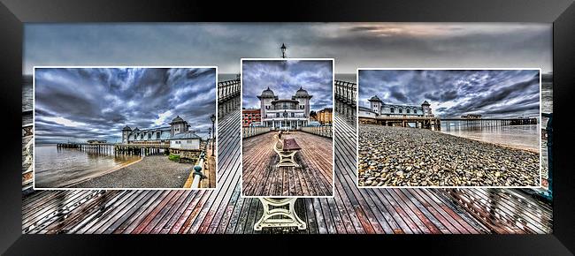 Penarth Pier Triptych Framed Print by Steve Purnell