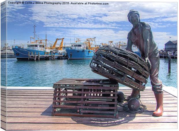 Fishing Harbour Fremantle WA Canvas Print by Colin Williams Photography