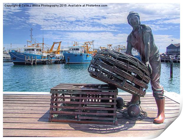  Fishing Harbour Fremantle WA Print by Colin Williams Photography