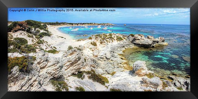  Longreach Bay Rottnest Island Perth WA Framed Print by Colin Williams Photography