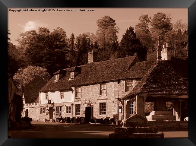  In Days Of Old, Castle Combe Framed Print by Andrew Wright