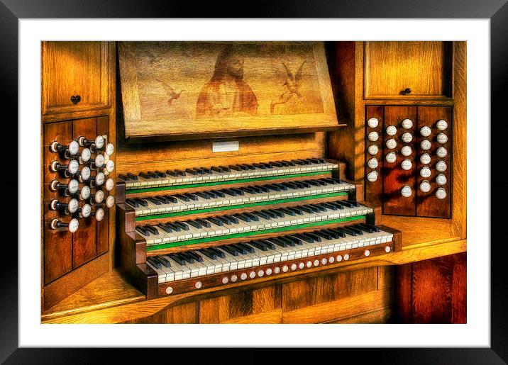 Church Organ Art  Framed Mounted Print by Ian Mitchell