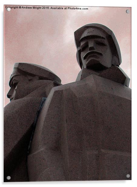  Latvian Riflemen Monument, Riga Acrylic by Andrew Wright