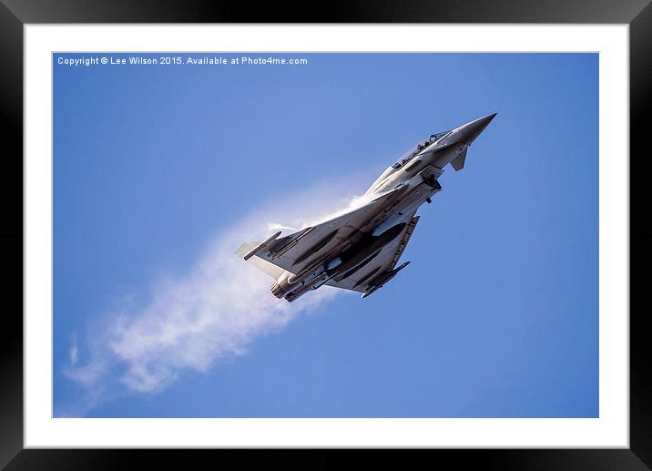  High G Typhoon Framed Mounted Print by Lee Wilson