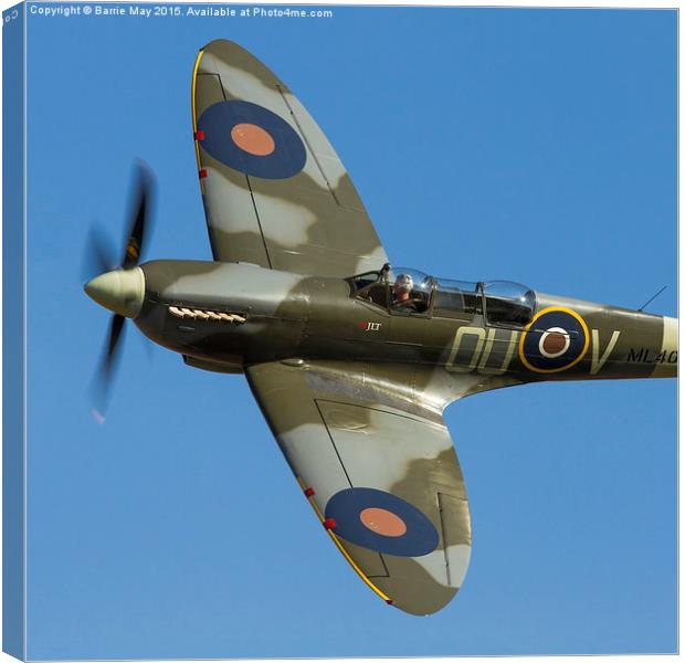 The Grace Spitfire Canvas Print by Barrie May