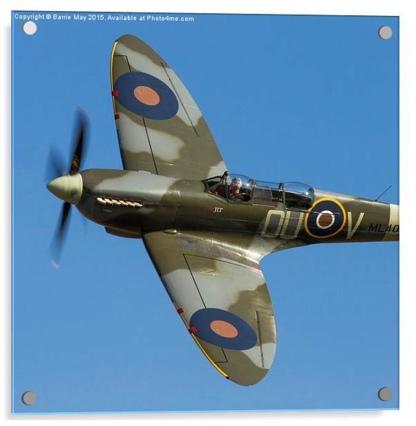 The Grace Spitfire Acrylic by Barrie May