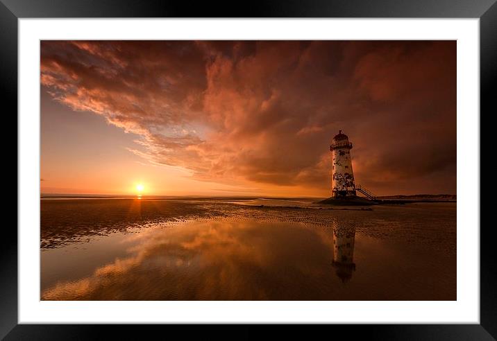 Light up at the lighthouse Framed Mounted Print by Steve Cole