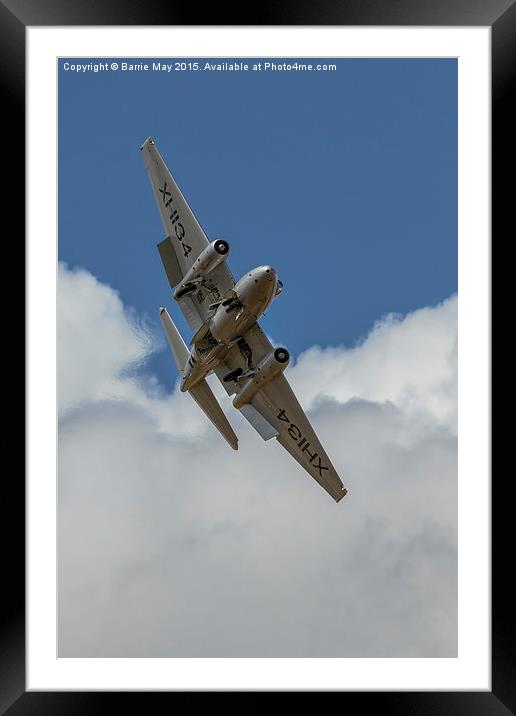 Canberra XH134 Framed Mounted Print by Barrie May
